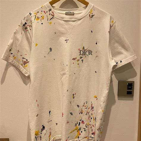 dior paint splatter shirt|DIOR MEN 2021 Paint Splatter T.